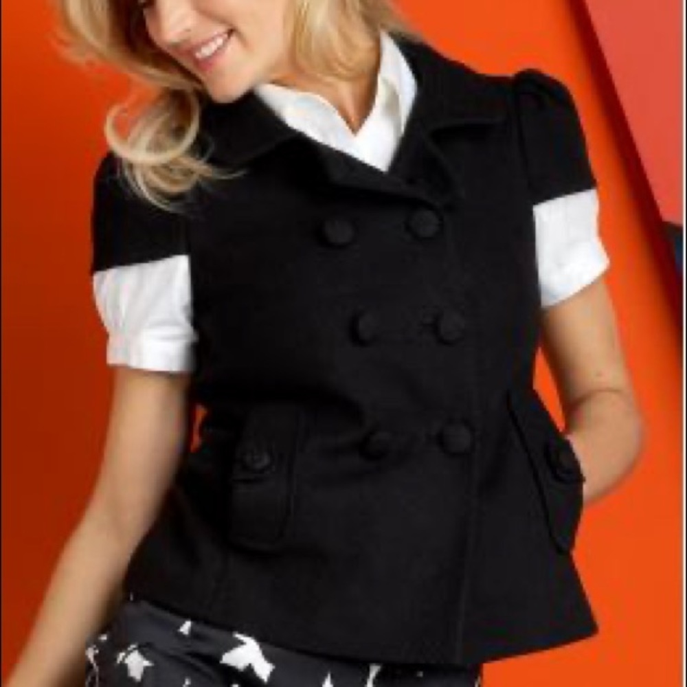 Banana Republic Tweed Black Blazer